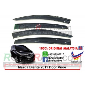 Mazda Biante 2011 AG Door Visor Air Press Wind Deflector (Big 12cm Width)